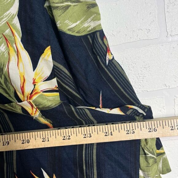 Puritan mens Button down Shirt Size L  Hawaiian Print - Picture 8 of 13